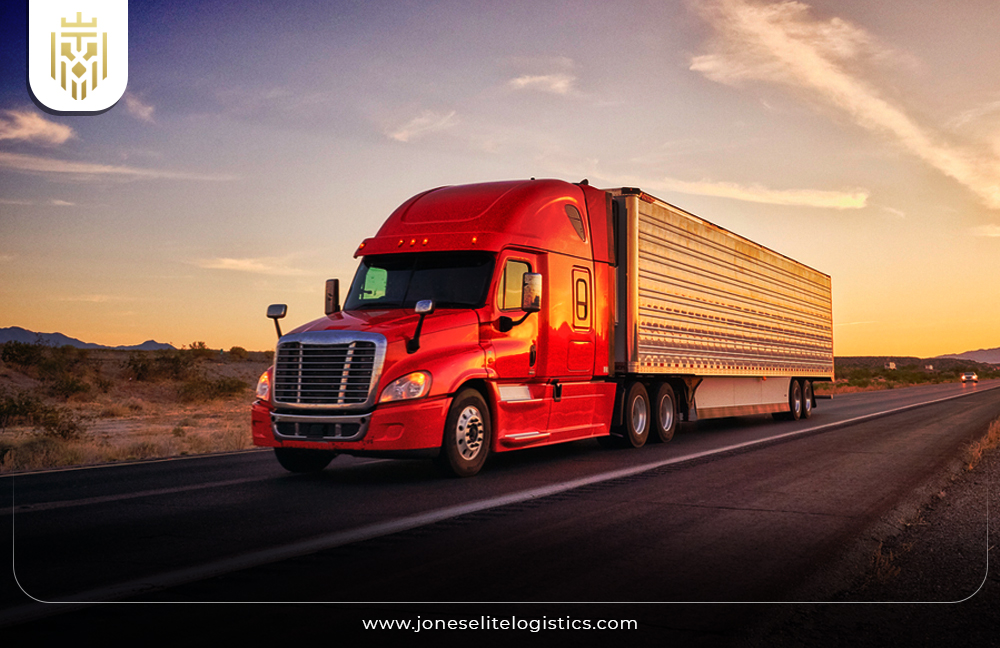 image of truck transporting finished goods | JEL