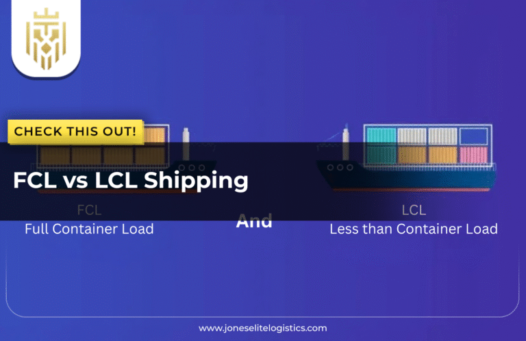 FCL vs LCL shipping